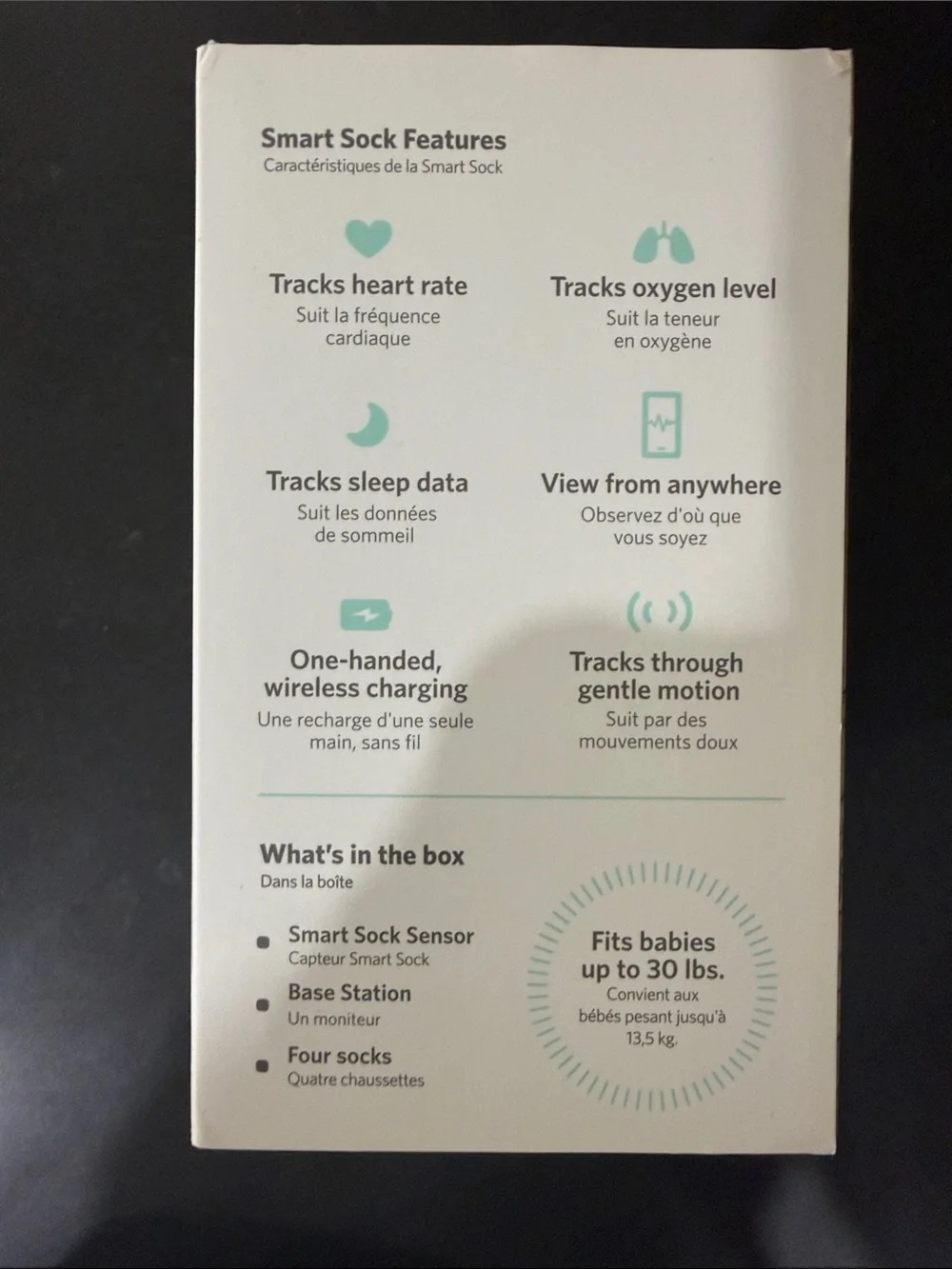 Owlet Smart Sock 3 Baby Monitor - Complete Set with Base & 4 Socks
